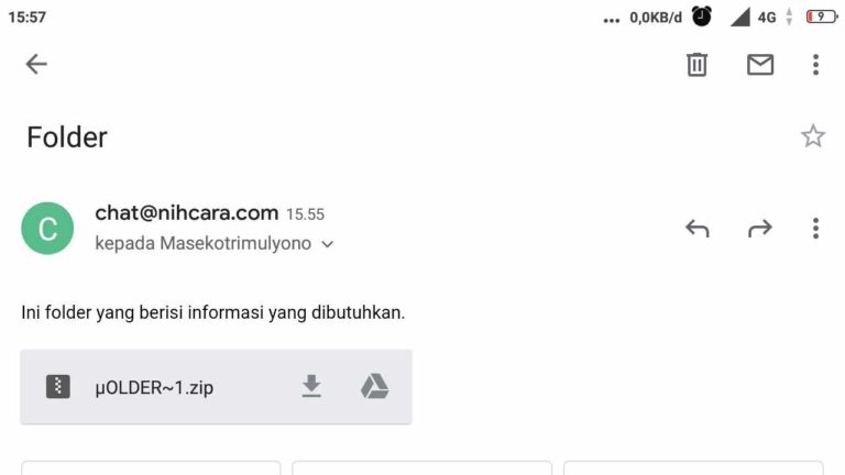 Cara Mengirim folder Lewat WA