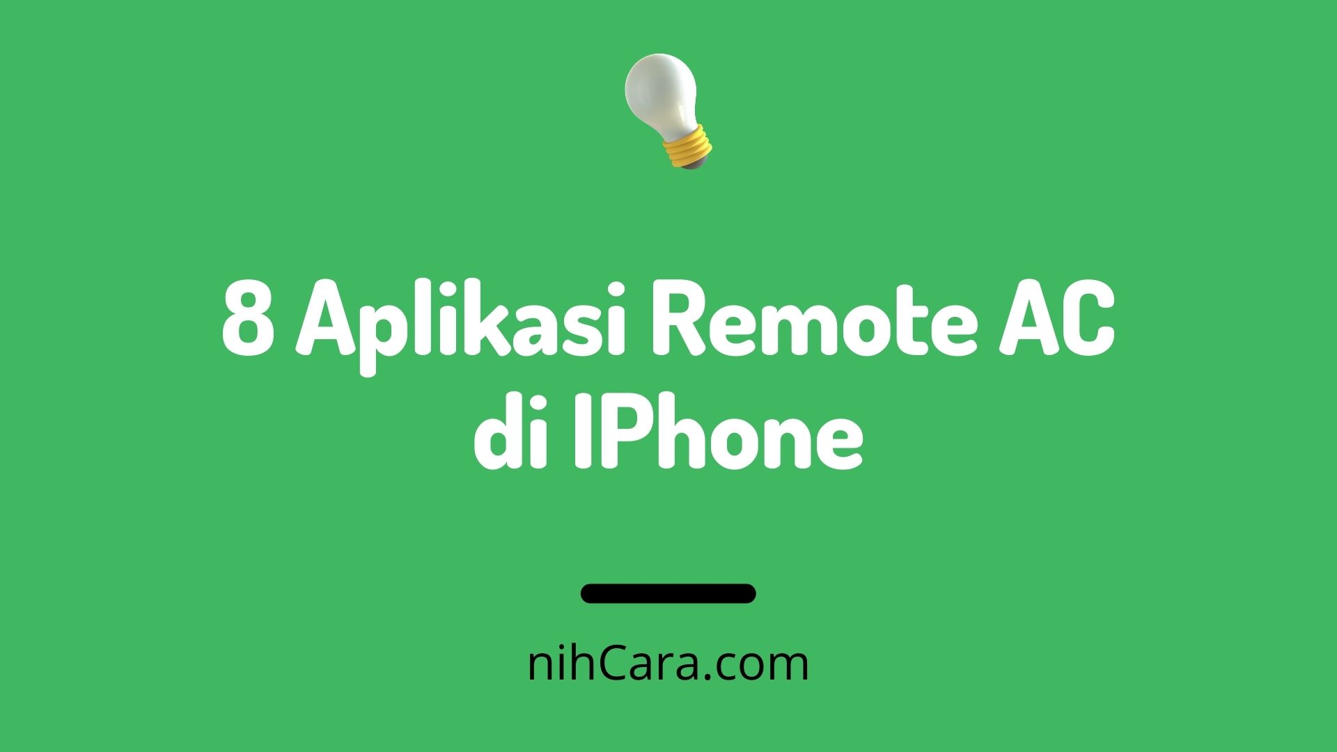 Aplikasi Remote AC di IPhone