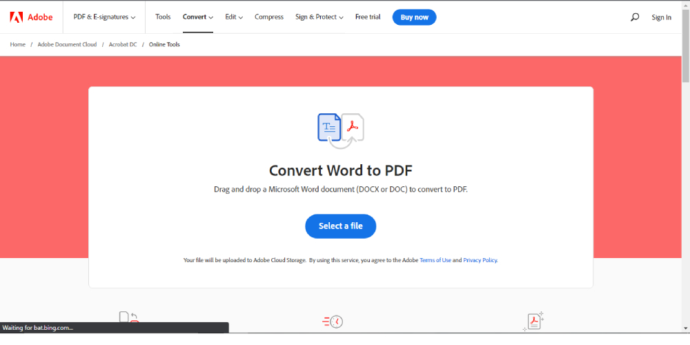 Situs Konversi Word ke PDF acrobat