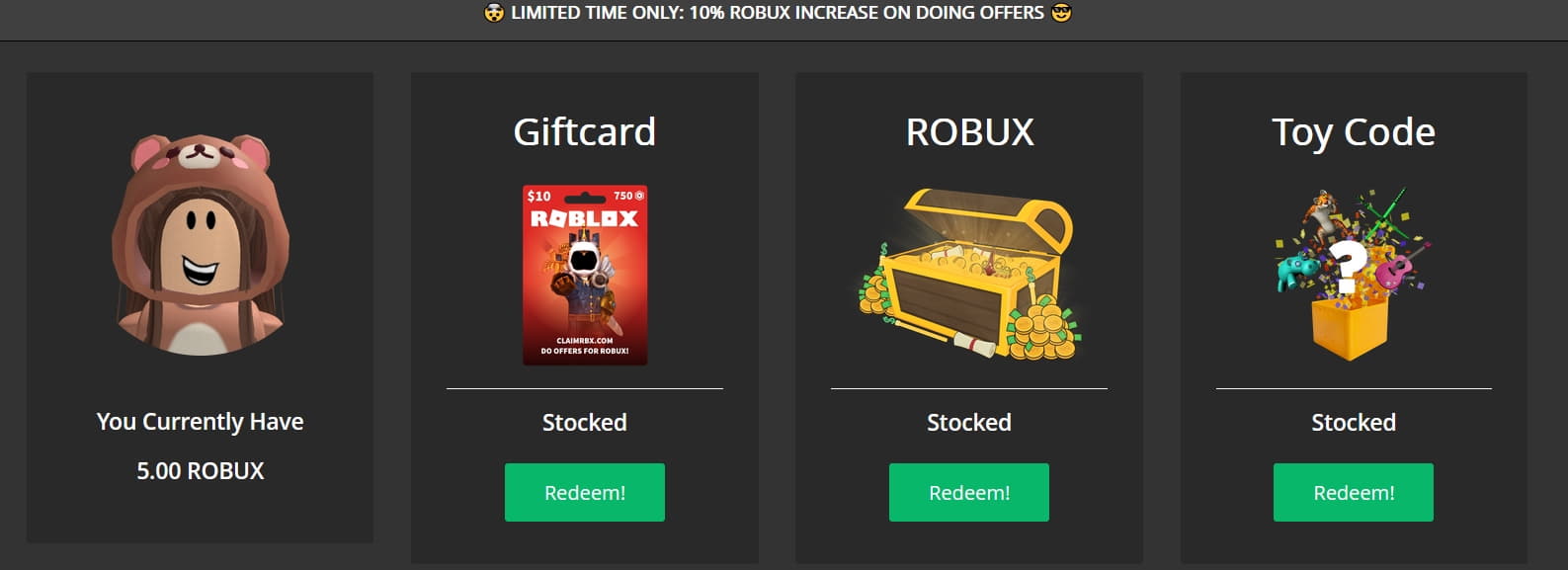 withdrawl robux on